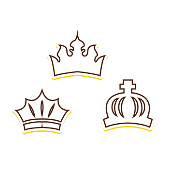 白色皇冠星星png元素素材图片下载-万素网