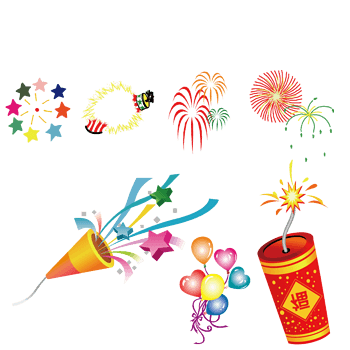 漂亮好看卡通烟花