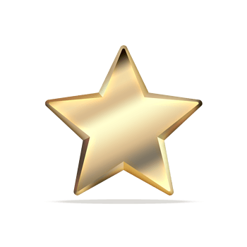 金属五角星ui图标