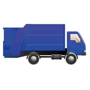 矢量蓝色卡车汽车