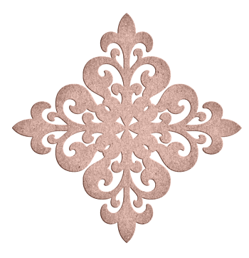 棕色金属花纹装饰品png元素素材图片下载-万素网