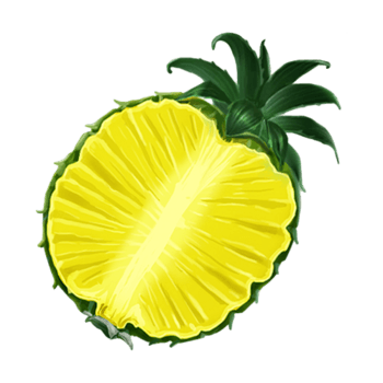 切开的菠萝卡通图片图片
