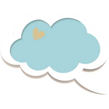 蓝色云朵对话框免抠元素图片-元素素材3612706-万素网