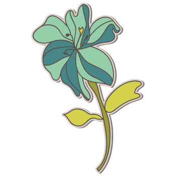 卡通花朵装饰素材