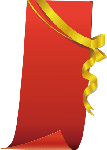 矢量创意设计红色邀请函标签纸