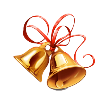 圣诞小铃铛透明背景底图