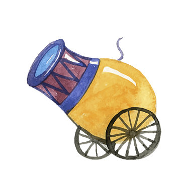 卡通矢量大炮素材