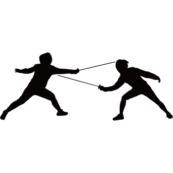 击剑剪影