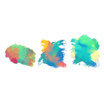 蓝色水彩点集合