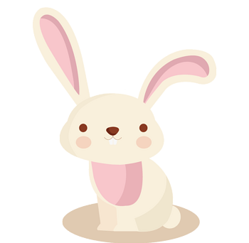 卡通兔子矢量素材