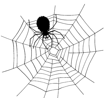 蜘蛛网剪影蜘蛛网素材