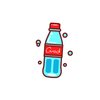 汽水可乐瓶子卡通手绘