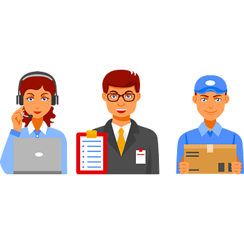 商务卡通小人素材男女