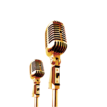 金色麦克风