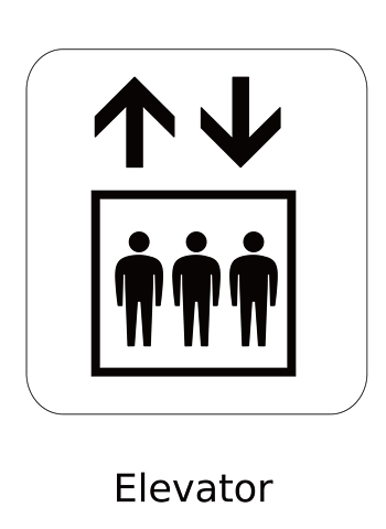 电梯的图标符号图片
