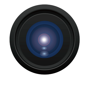 矢量黑色照相机光圈