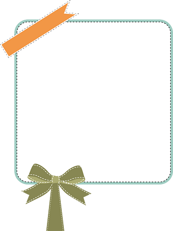 蝴蝶结卡片文档框矢量图