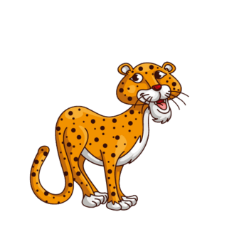 卡通豹子