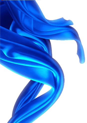 蓝色飘带