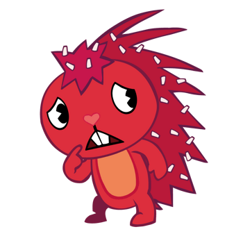 红色矢量可爱刺猬