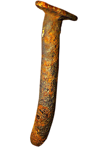 生锈的铁钉素材图片