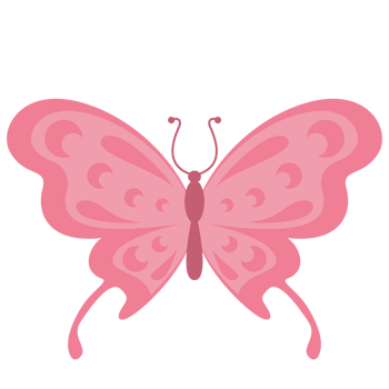 手绘粉色蝴蝶