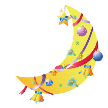 彩色月亮矢量图片下载