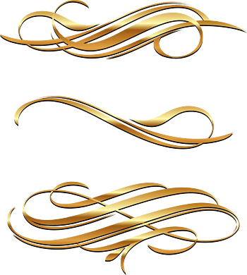 金色欧式花纹边纹