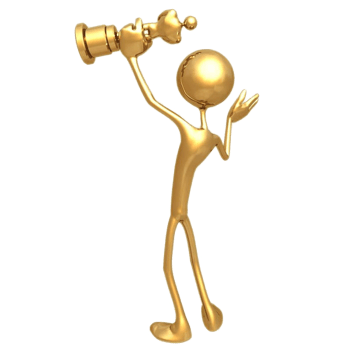 拿着奖杯的小金人素材