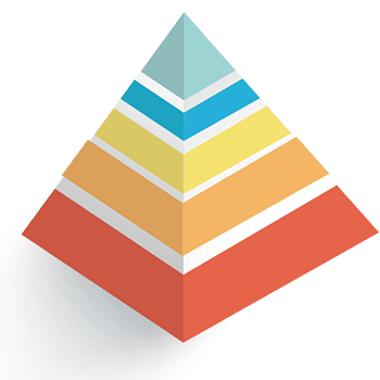 彩色立体金字塔