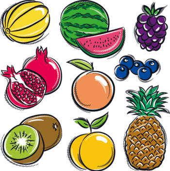 各种手绘水果(2)