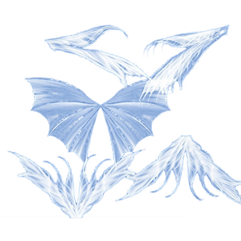 淡蓝色天使翅膀