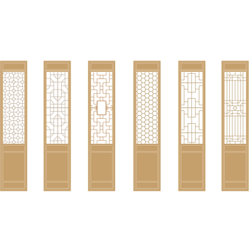 矢量手绘古典木门