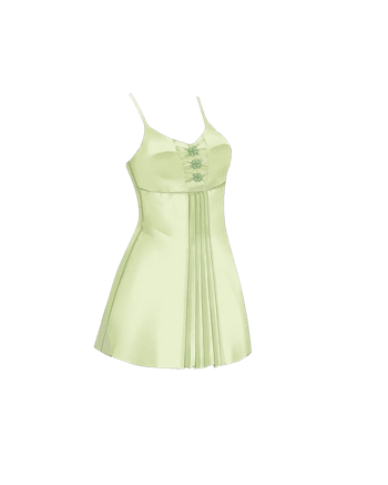 矢量挂脖波点吊带裙素材