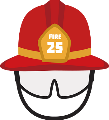 卡通消防帽
