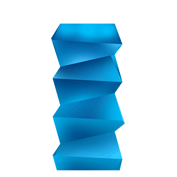 蓝色不规则立体
