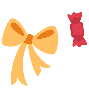 圣诞蝴蝶结矢量图