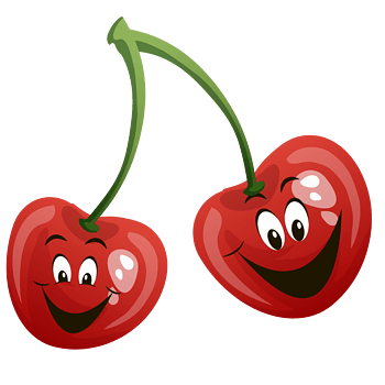 卡通手绘樱桃插画png