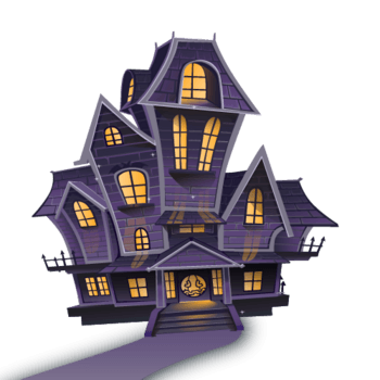 万圣节卡通鬼屋