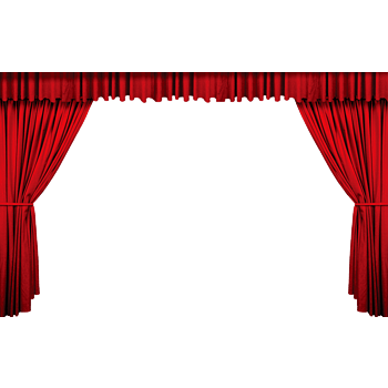 红色帷幕拉开