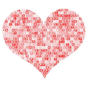 矢量粉色情人节爱心