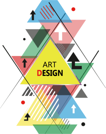 竖式时尚几何图形组合