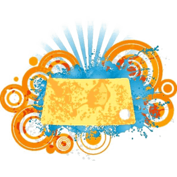 圆形同心圆多彩矢量