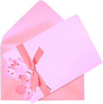 粉色浪漫信封