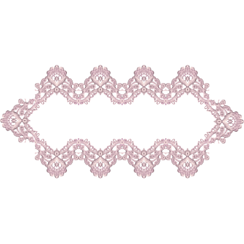 紫红色对称蕾丝边框
