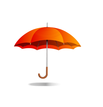 雨伞橙色免费素材