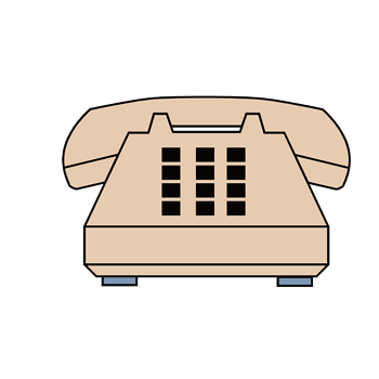 卡通简易电话机模型