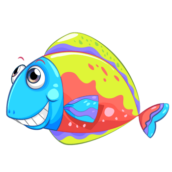 鱼的组成卡通图片