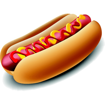手绘卡通热狗