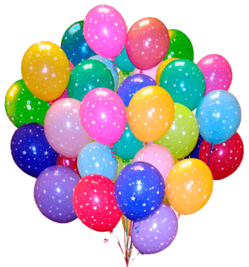 一束彩色气球